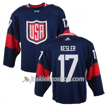 USA Team Pelipaita Ryan Kesler 17 2016 World Cup Sininen Premier Paita